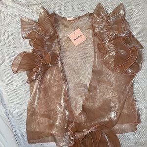 Peach Puff Sheer blouse